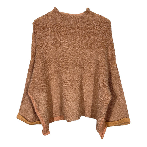 Free People Sweaters - Free People Cuddle Up Pullover XS Blush Rose Oversized Sweater Boucle Textured
